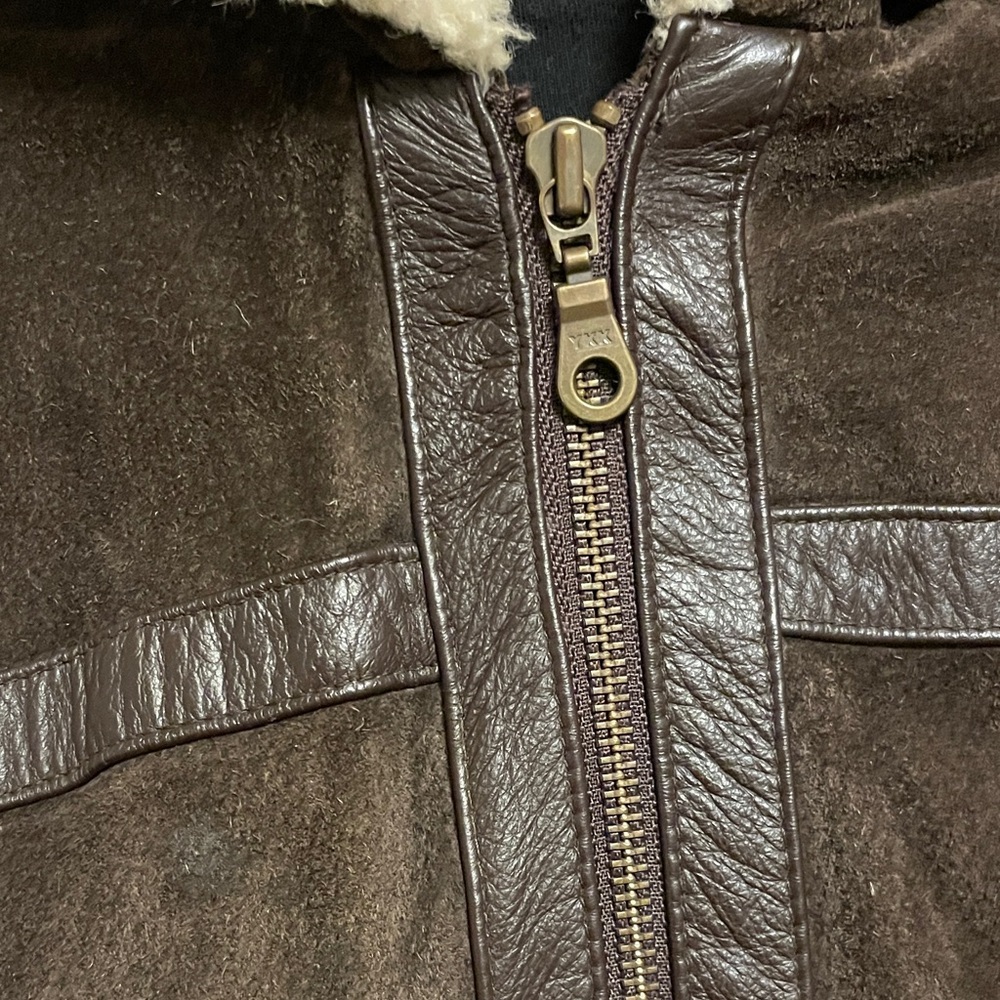 Vintage Leather Bomber Jacket - Picture 2 of 10